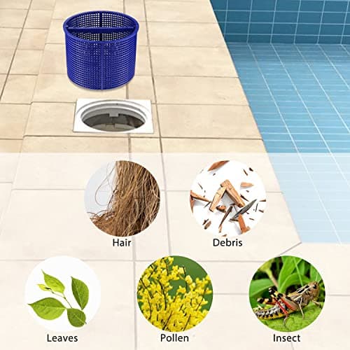 Tooetoy Pool Skimmer Basket Compatible with Hayward Automatic Skimmers SPX1082CA & Aladdin B-152, Fit Models SP1082 SP1083 SP1084 1085 1086 SP1075 1075T, 7"-Remove Leaves and Debris,No Weighted