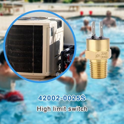 Automatic Gas Shutoff Switch for Pentair, 42002-0025S High Limit Switch Brass Pool Heater Switch Accessories for Pool & Spa Electrical Heater