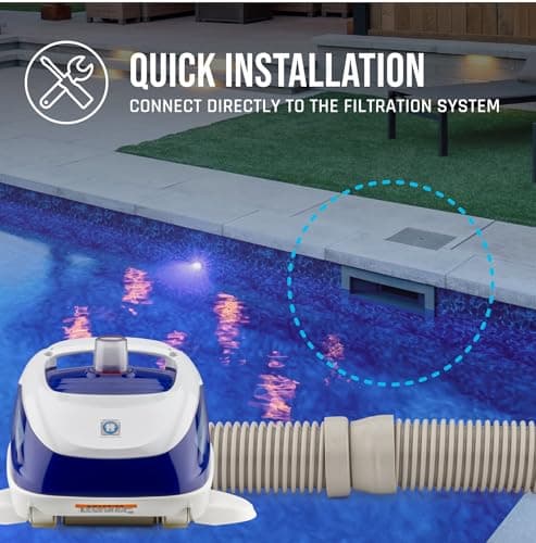 Hayward W3925ADV 25ADV Navigator Pro Suction Pool Vacuum (Automatic Pool Cleaner), White