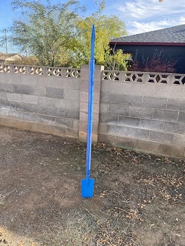 Metal Concepts Sharpshooter Spade Shovel 78 Inch Drain Spade Trenching Shovel + Steel Digging Bar- Weighted Long Handle Sharp Shooter Shovel with Hardened Chromoly 15 Inch Head