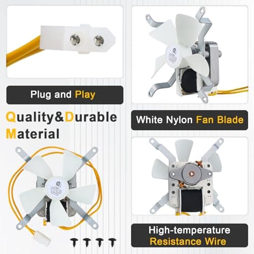 Grill Induction Fan Motor Replacement for Traeger, Pit Boss, Camp Chef Wood, Sam's Club, Z Grills Pellet Grills, AC120V 60Hz Pellet Grills Combustion Fan