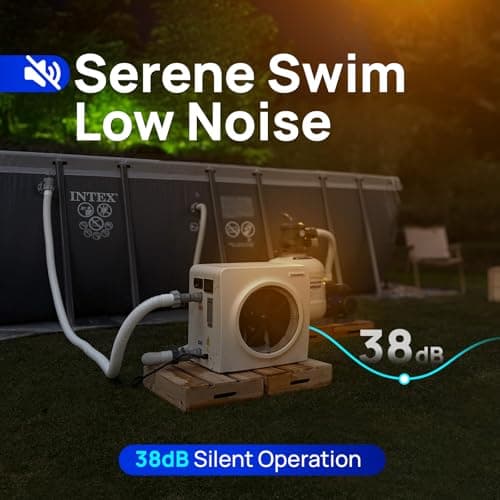 Aquastrong 16,000 BTU Swimming Pool Heat Pump Electric Pool Heater for Above Ground Pools Up to 5,000 Gallons, Heating and Cooling Pool Heater 120V