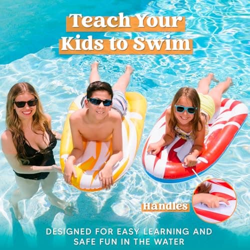 JOYIN 2 Pack Inflatable Body Boards for Water Slides, Body Board for Slip Slide, Swimming Pool Floating Learn to Swim, Summer Water Fun Toy for Kids and Toddlers