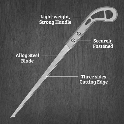 Hand Saw for Trees & Cutting Branches - Pruning Saws with SK5 Steel Blade for Smooth & Precise Cuts - Handsaws for Camping, Gardening, Wood, Hiking, Landscaping & Carpentry - Portable Saw