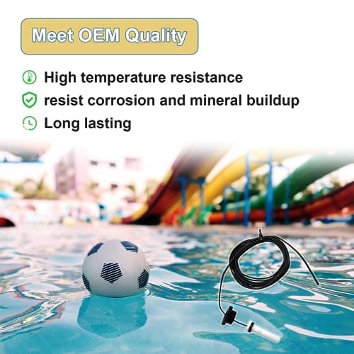 Upgraded R0456500 Temperature Sensor, for Zodiac Jandy Legacy LRZE / LRZM / JXI / LXI 125 175 200 250 260 300 325 400 Pool / Spa Heaters, Replace R0456600 R0523900 R0477300 6204-209 Thermistor Sensor