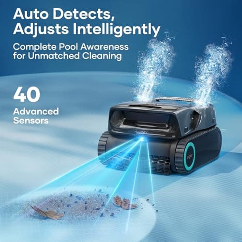 Aiper Scuba X1 Pro Max All-in-One Pool Cleaning Robot with Caddy, Pool Mapping, Adaptive Path, 8500 GPH Power, Double Filtration, Smart Surface Parking, Pool Vacuum for All Inground Pools