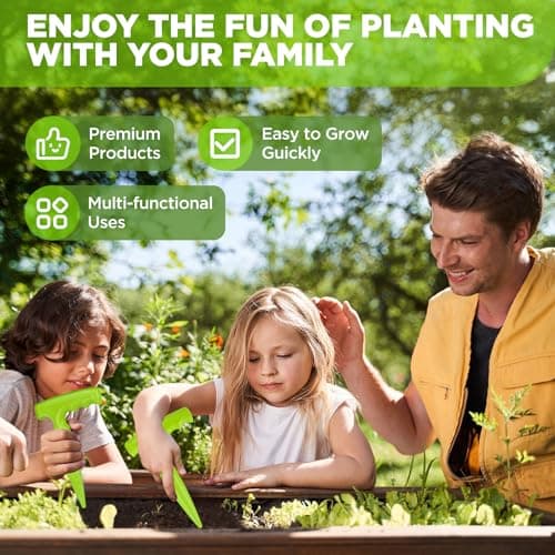 6.9 inch Bulb Planter Tool Plastic Sow Dibbler with Handle Garden Hand Dibber Garden Seed Tool for Sowing Seeds Planting Bulbs Digging (Light Green)