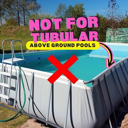 Silver Grey Pool Cup Holders - 2 Pack, Adjustable, for Square Top Pools