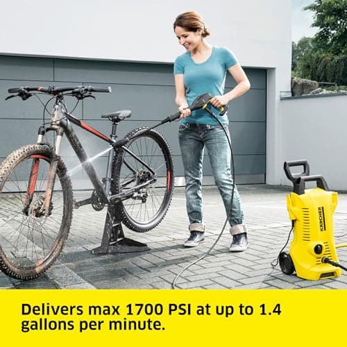 Kärcher Pressure Washer, K2 Power Control, Max 2000 PSI, 25 ft. Hose, 2 Spray Wands - 1.45 GPM