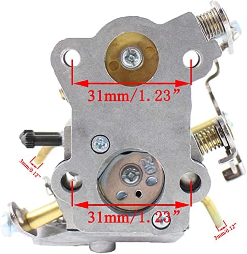 Pro Chaser PP4218A Carburetor for Poulan Pro P3314 PR4218 PP4218AVX PP4018 PP3516AVX P3416 PP3816 18’’ 35cc 42cc Chainsaw Craftsman 358.350990 358.341900 358.350830 358350830 Walbro 0402 WTA30