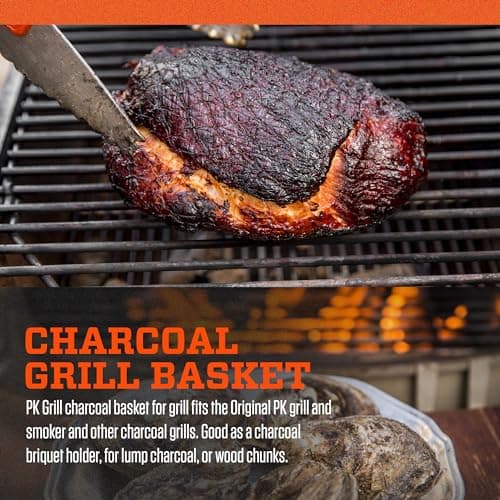PK Grills Charcoal Basket Tray for Barbecue, BBQ Grill Accessories, Fits PK Original and other Charcoal Grills, PK99090