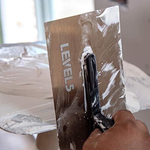 LEVEL5 11.5" x 4.75" 0.7 MM Flat Drywall Trowel | Triple-Hardened Stainless Steel, High-Impact Handle | Sheetrock Gyprock Wall-Board Plasterboard | 4-960
