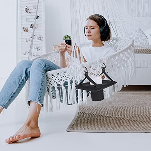 Xxerciz Neoprene Hanging Drink Holder for Rope Hammocks Hammock Chairs Lounge Chairs Outdoor Rope Hammock Accessory Foam Cup Holder