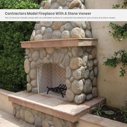 Contractor's Model Outdoor Fireplace | American Fyre Designs (Vented)