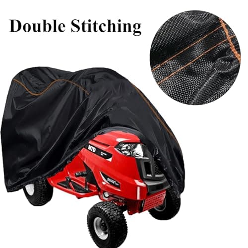 Riding Lawn Mower Cover Tractor 420D Compatible with up to 35 inch Decks Cub Cadet,Troy-Bilt,Husqvarna,MTD,Greenworks, EGO,Craftsman,Honda Windproof Outdoor with Storage