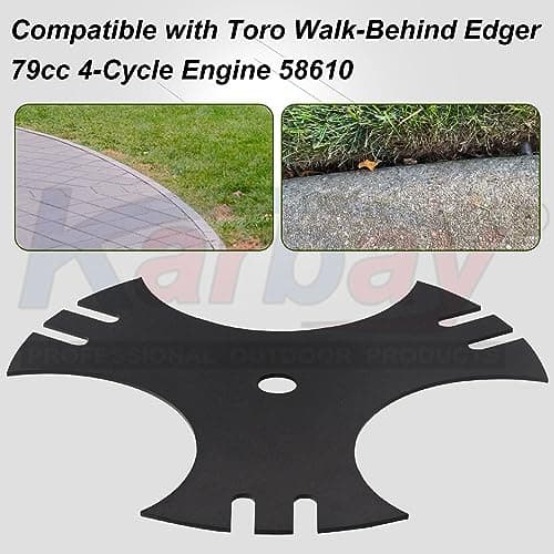 2 Pack 79cc Tri-Tip Blade Compatible with Earthquake 41273 79cc 4-Cycle Walk-Behind Edger, Help Accomplish Lawn, Sidewalk and Driveway Edging Tasks