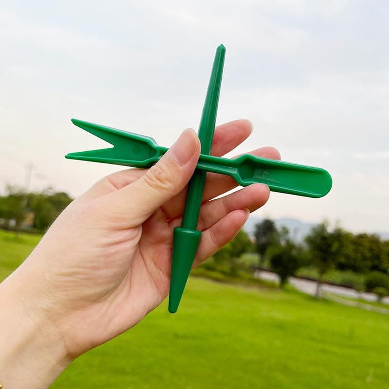 Green Mini Garden Hand Succulent Transplanting Tools,Widger Plastic Seedlings Dibber Sowing Digging Mini Garden Hand Tools for Home Gardens,Pack of 2 Gardening and Lawn Care