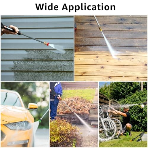 Pressure Washer Tips Power Washer Soap Nozzle Tips Multiple Degrees 1/4 Quick Connect Design Up to 4,500 PSI 2.5 GPM(5-Pack)