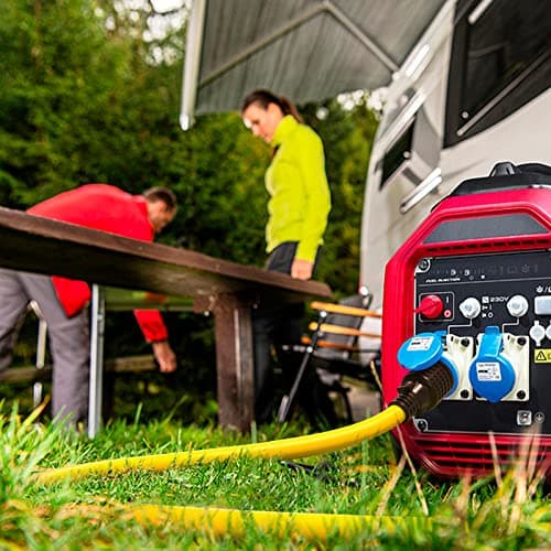 addlon 15FT 4-Prong 30 amp Generator Cord with Organizer Bag, NEMA L14-30P/L14-30R, 125/250 Volt 7500 Watts, 10 Gauge SJTW Locking Power Extension Cord for Manual Transfer Switch, Yellow, ETL Listed