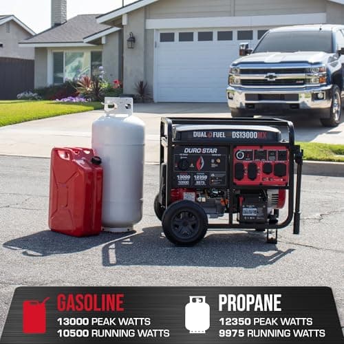 DS13000MX 13,000-Watt 500cc Dual Fuel Portable Generator