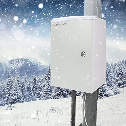Outdoor Electrical Box, Steel Junction Box 16 x 12 x 8'', NEMA 4X Electrical Enclosure Box IP66 Waterproof & Dustproof, Universal Electrical Project Box with Lock & Mounting Plate