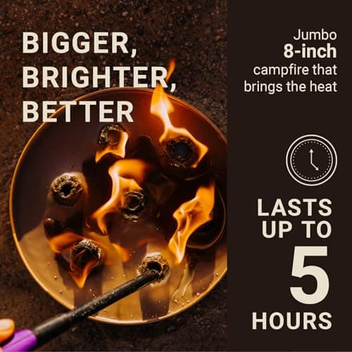 Radiate 2 Pack XL 8" Portable Campfire As Seen On Shark Tank - Up to 5 Hours of Burn Time, Reusable Travel Fire Pit for Camping, Patios and Beach Days - Great Alternative to a Real Fire - Made in USA