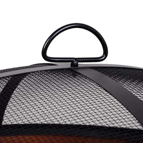 FT-1103E Fire Pit, Copper With Black Accents, Screen + Poker, 30-In. - Quantity 1