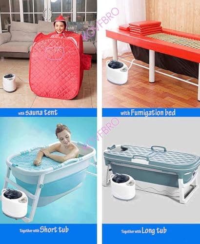 Portable Sauna Steamer Machine for Home Use, Personal Sauna Pod with Fast Heating, Adjustable Steam Settings, Quiet Operation, Ideal for Relaxation, Detox, and Skin Care, Fits Most Sauna Tents