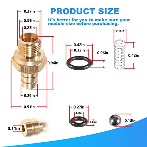 2PCS Pressure Washer Chemical Soap Injector Replacement Kit for 203640GS 190593GS 190635GS