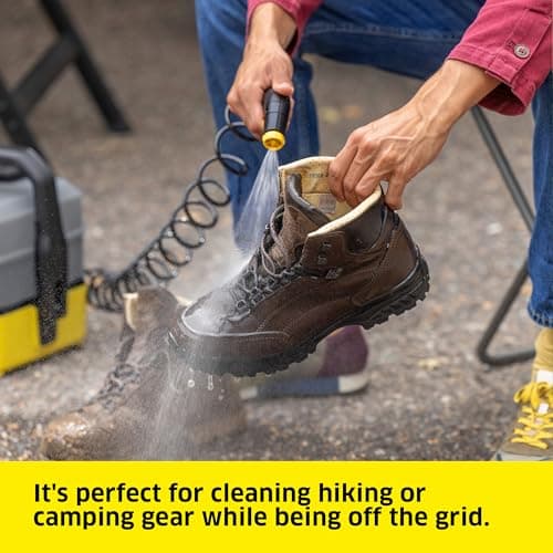 Kärcher OC 3 Plus Mobile Outdoor Cleaner, 1.8 gal. Water Tank, Spray Gun and Hose, Battery Operated, for on-The-go Cleaning, 72 PSI