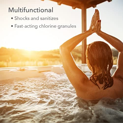 Leisure Time E5 Spa 56 Chlorinating Granules for Spas and Hot Tubs - Maintains Clean, Clear, Sanitized Water, 5 lbs
