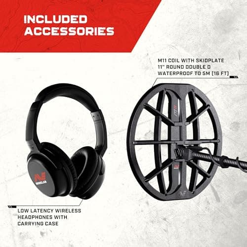 MINELAB MANTICORE High-Power Multi-IQ+ Waterproof Metal Detector for Adults with Advanced Target ID (11" Double-D Coil Included)
