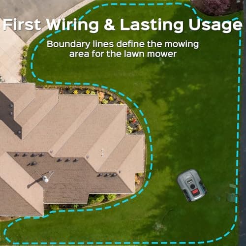 Robotic Lawn Mower – App-Controlled, Self-Charging Automatic Mower with Custom Cutting Height, Weather Sensor & Obstacle Detection – Ideal for Lawns up to 4300 sq.ft