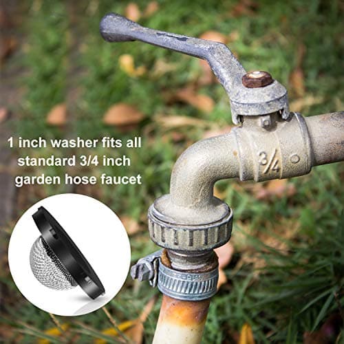 48 Pieces O-Ring Power Pressure Washer Kit 6 Sizes Sealing Stainless Steel Filter for Power Pressure Washers, Pump, Hose, Gun, Wand and Lance