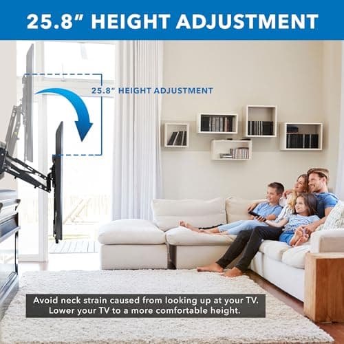 Mount-It! Fireplace TV Wall Mount for Large TVs, MI-384L