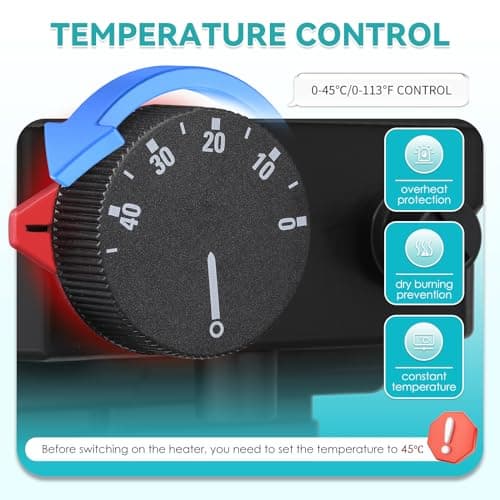 Mxmoonant Hot Tub Thermostat, 2KW 110V Spa Bathtub Heater Thermostat with Temperature Control for 400 Gals Hot Tub, Whirlpool Bathtub, Spa, Small Pool (No Plug)