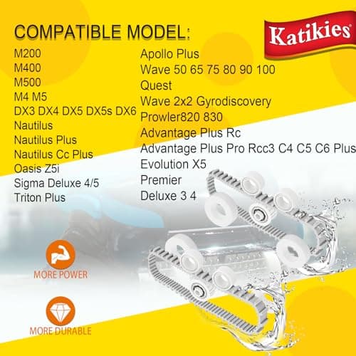 Nautilus Pool Robot Replacement Parts Kit, Guide Wheels, Pulley Gears, Timing Track, Climbing Ring, Compatible with M200 DX3