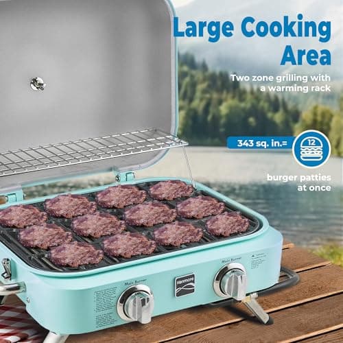 Kenmore 2-Burner Portable Tabletop Retro Gas Grill