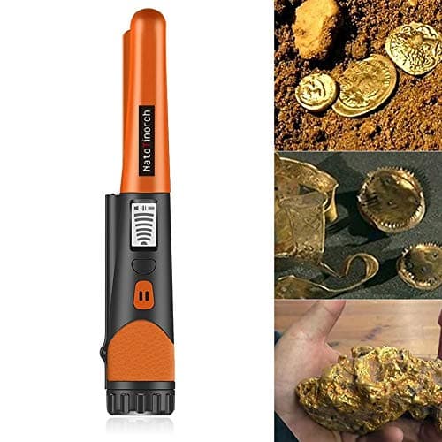 Hand Metal Detector, High Sensitivity Metal Detector with LCD Display&Belt Holster,360°Scanning,All Metal Finder Locating Gold Coin Silver Jewelry Waterproof