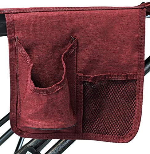 Zenithen Limited Portable Folding Metal Framed Hammock with a Retractable Canopy, Perfect for Camping, Patio, Outdoor, and Relaxing, Side Pockets Included, Red (Pack of 1)