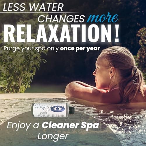 Clear Choice Spa Prep - Natural Non-Toxic Enzyme-Based Hot Tub & Spa Purging Agent - Removes Chemicals, Film Buildup, Metal & Mineral Buildup - Safe, Eco-Friendly Hot Tub Cleaner, 4 oz - 100% Natural