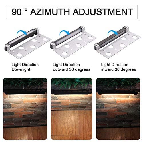 LED Hardscape Light 7 Inch 1.5W Deck Step Paver Wall Garden Pathway Lamp, Warm White 2700K, 12V Low Voltage AC/DC, Outdoor IP65 Waterproof 10 Pack
