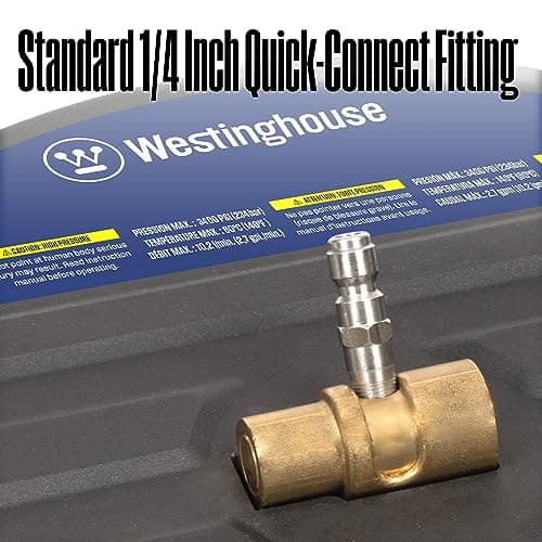 Westinghouse Universal 15” Pressure Washer Surface Cleaner Attachment - 3400 Max PSI, 1/4” Connector - For Gas and Electric Pressure Washers