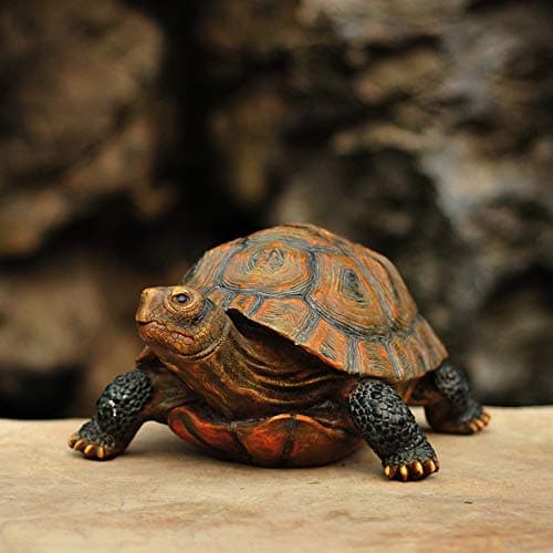Danmu Polyresin Tortoise Statue, Outdoor Statue, Yard Decor for Home and Fairy Garden (L 12 9/10" x 9 2/5" x 5 1/2") 1 Pack