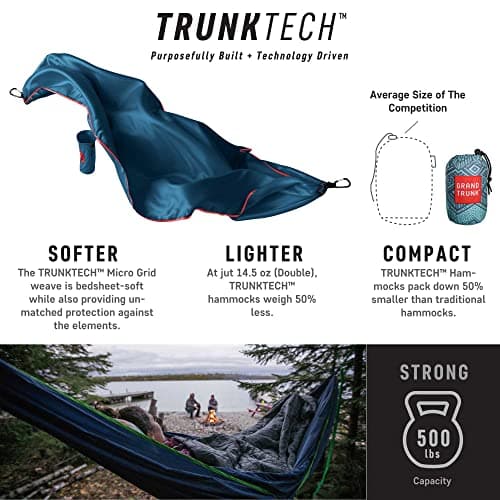 Grand Trunk TrunkTech Double Hammock - Bluu Nile
