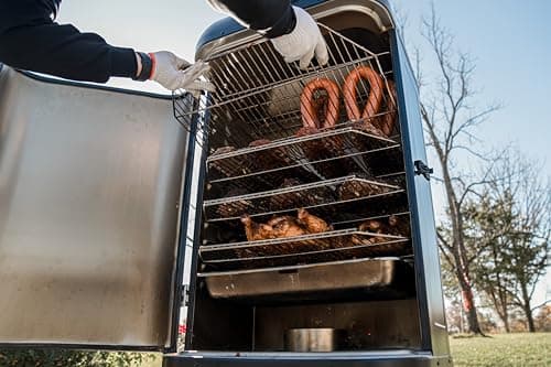 GRILLA Mammoth Vertical Smoker with Lipped Deflector, Quick Temperature Recovery, and 1,660 Square Inches Cook Space for Smoking, Outdoor Cooking, Grilling