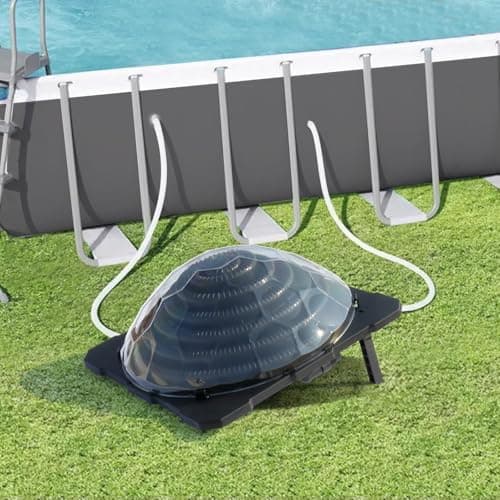 VINGLI Solar Pool Heater Above Ground Domed Solar Powered Swimming Pool Heater Contour Pool Heating Coil (1 Pack)