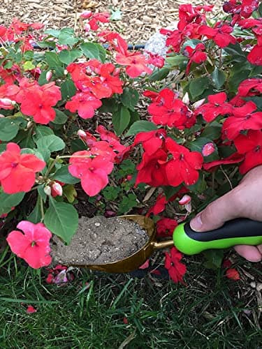 Garden Guru Super Strong Titanium Garden Scoop Trowel Shovel Transplanter - Rust Resistant - Ergonomic Handle - Perfect Hand Shovel for Gardening Transplanting and Digging (2 Pack)
