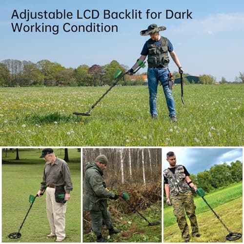 Housiwill Metal Detector, Metal Detector for Adults Professional with LCD Display, IP68 Waterproof Metal Detector, 4 Professional Mode with Higher Accuracy DSP Chip