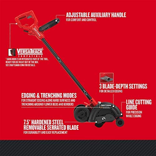 CRAFTSMAN Lawn Edger Tool, Corded, 12 Amp (CMEED400)